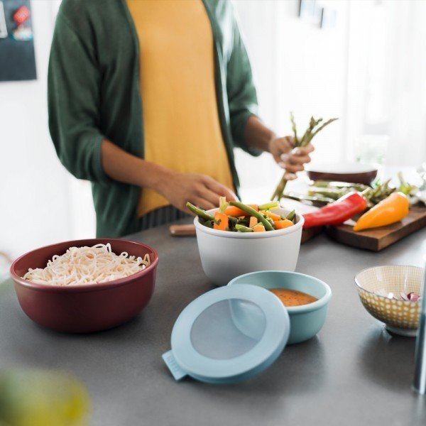 Scatole per alimenti in set da 3 Nordic black - Mepal-image-1