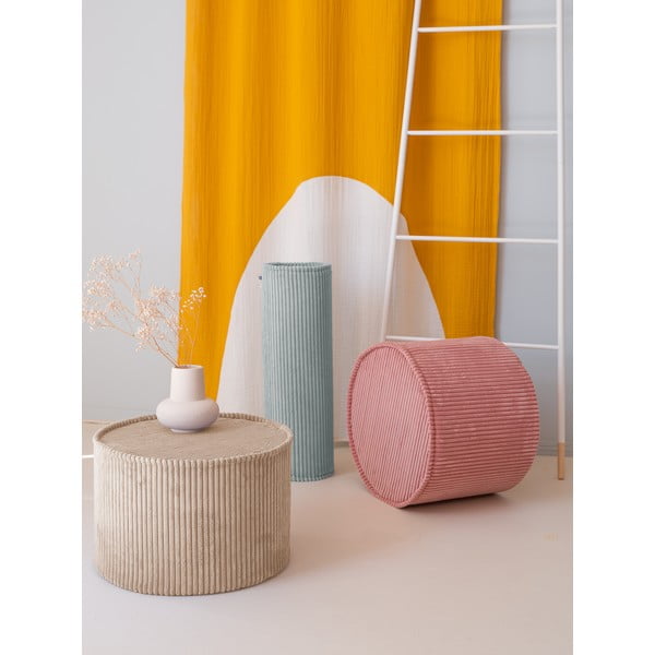 Pouf per bambini rosa con rivestimento in velluto a coste – Wigiwama-image-1