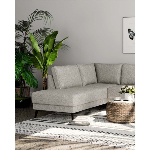 Divano angolare crema (angolo sinistro) Fynn - Ghado-image-1