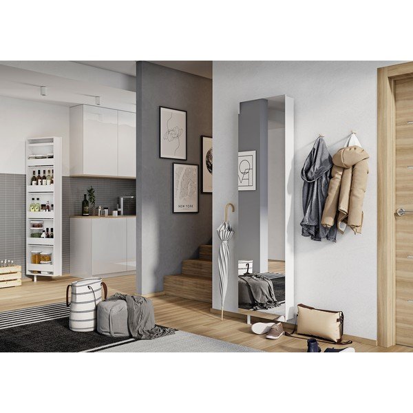 Mobile per ingresso bianco 50x195x18 cm Rotary – Germania-image-4