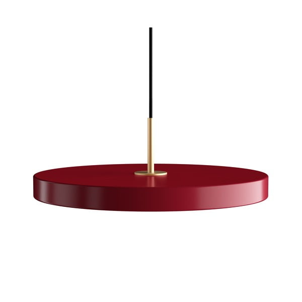 Lampada a sospensione a LED rossa con paralume in metallo ø 43 cm Asteria Medium - UMAGE