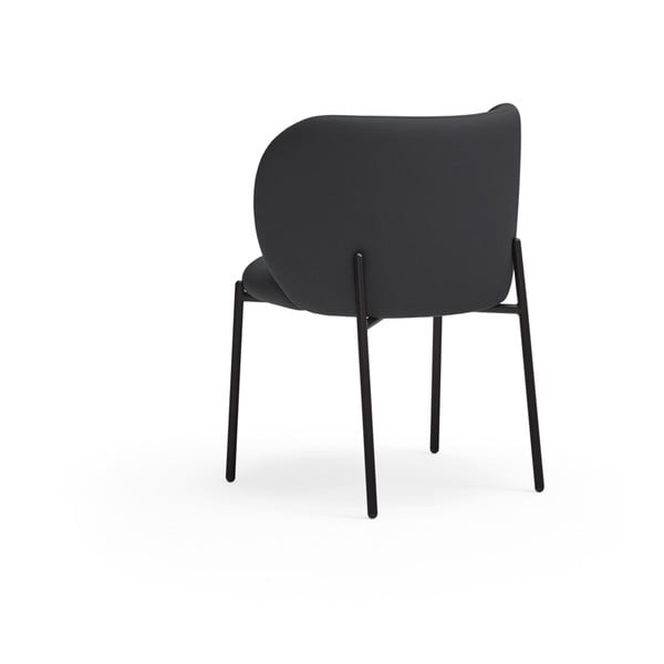 Set di sedie da pranzo nera in imbottito 2 pz Mogi – Teulat-image-4