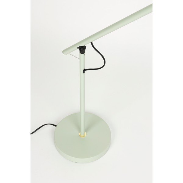 Lampada da tavolo verde chiaro in metallo (altezza totale 45,5 cm) Aero – White Label-image-3