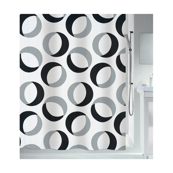 Tenda per doccia 180x200 cm Rings – Spirella