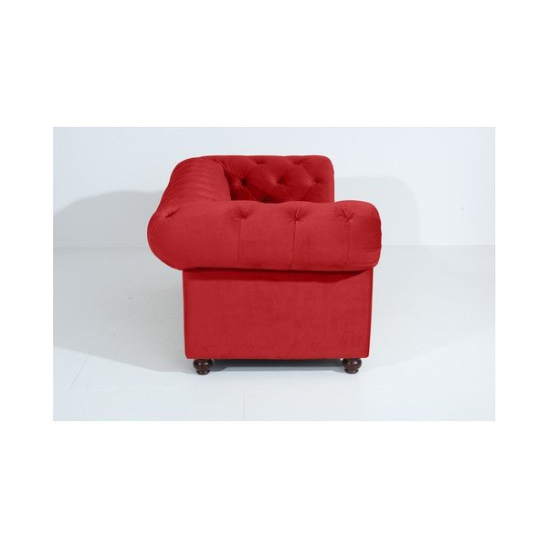 Divano rosso Orleans Velvet, 196 cm - Max Winzer-image-3