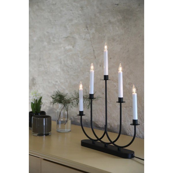 Decorazione natalizia luminosa nera con alimentazione a corrente da terra Soro – Markslöjd-image-1
