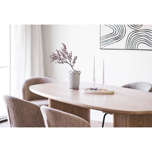 Tavolo da pranzo con effetto frassino 110x210 cm Serra – House Nordic-image-3