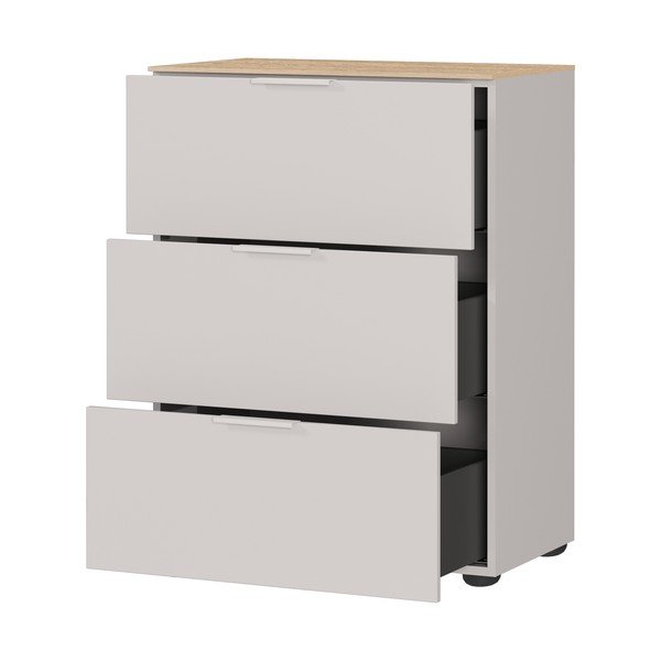 Armadietto color crema opaco 68x98x40 cm Savoca – Germania-image-3