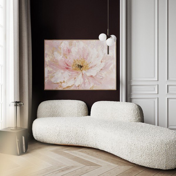 Dipinto stampato con cornice inclusa/dipinto su tela 100x70 cm Floral Whispers – Styler-image-1