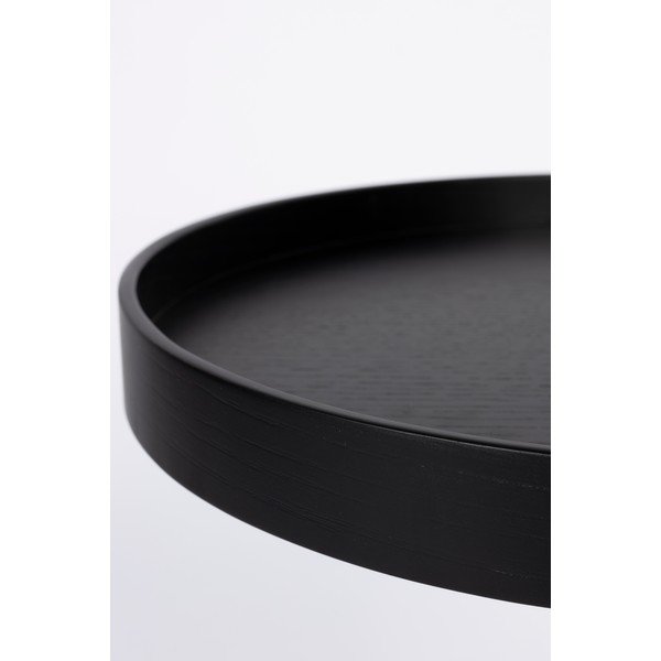 Tavolino rotondo con piano effetto rovere ø 40 cm Yuri S – White Label-image-3