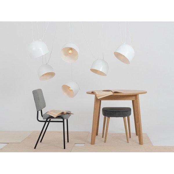 Lampada a sospensione bianca con paralume in metallo 250x250 cm Popo - CustomForm-image-4