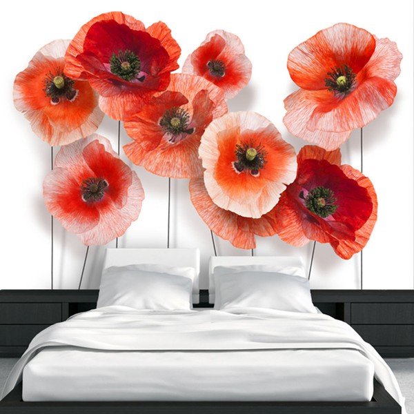 Carta da parati di grande formato, 200 x 140 cm Nine Poppies - Artgeist-image-1