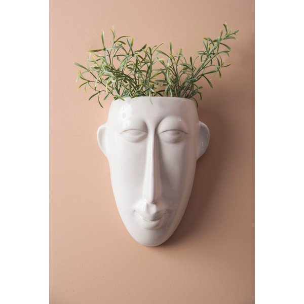 Vaso da parete grigio , 17,5 x 22,4 cm Mask - PT LIVING-image-1