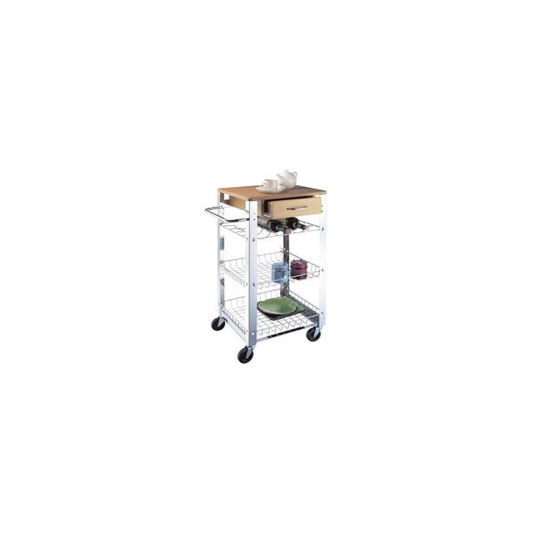Carrello mobile con piano di lavoro e cassetto Light - Tomasucci