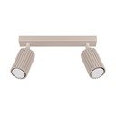 Faretto grigio tortora in metallo 6,5x30 cm Gleam – Sollux