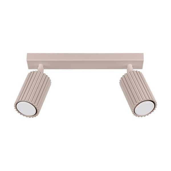 Faretto grigio tortora in metallo 6,5x30 cm Gleam – Sollux