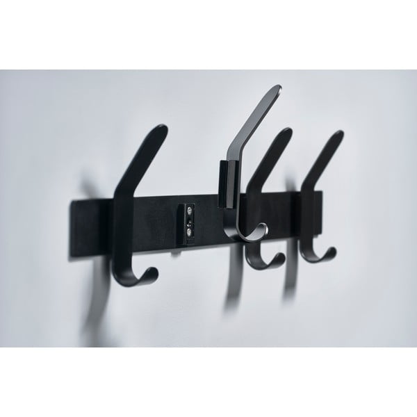 Appendiabiti da parete in metallo nero A-Rack - Zone-image-1