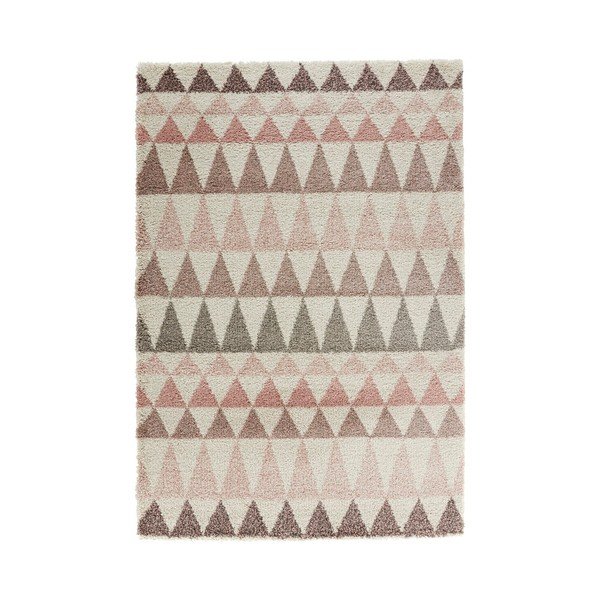 Tappeto crema e rosa Allure Rose, 200 x 290 cm - Mint Rugs