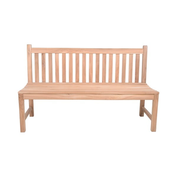 Panca da giardino di colore naturale in legno massiccio Solo – Garden Pleasure