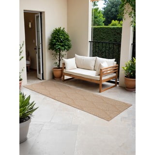 Passatoia da interno ed esterno beige/avorio 80x250 cm Duet Liora – NORTHRUGS