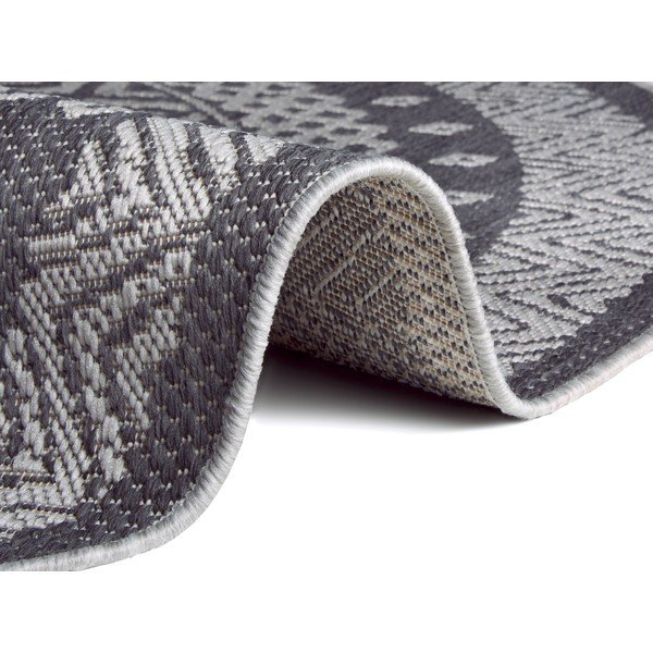 Tappeto grigio per esterni Rotondo, ø 160 cm - Ragami-image-1