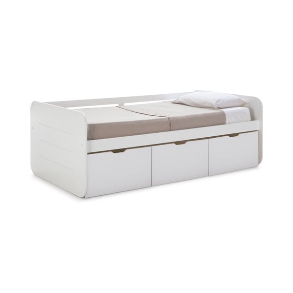 Letto per bambini bianco con contenitore 90x190 cm Abbott - Marckeric-image-4