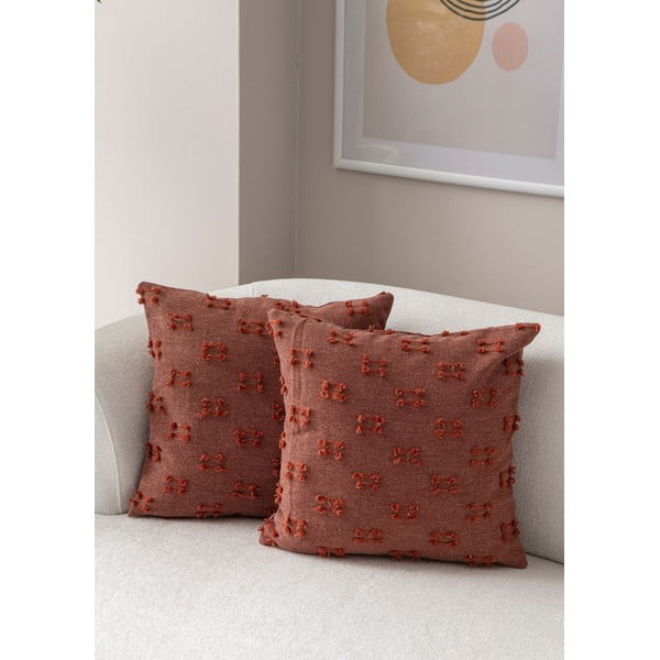Federe decorative in set 2 pz 43x43 cm Tuffet – Mioli Decor-image-1