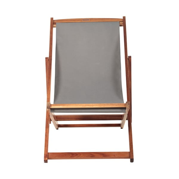 Sdraio da giardino grigia/di colore naturale in legno massiccio Dionysus – Bonami Essentials-image-2