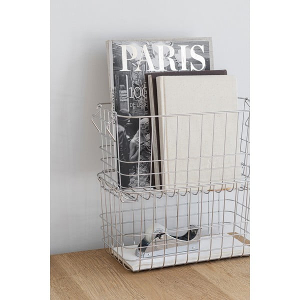 Cesto con filo metallico in metallo 31x16,5x16 cm Store It – Mette Ditmer Denmark-image-3