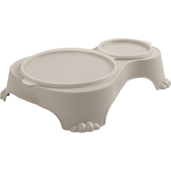 Ciotola in plastica beige con coperchio per animali Sally - Rotho-image-3