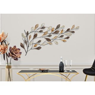 Casablanca Decorazione Da Parete XL – Ruota Dentata In Metallo Effetto Ruggine/argento – 54 X 109 Cm