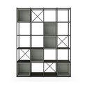 Libreria verde-nera 140x179 cm Anya - Marckeric