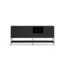 Cassettiera nera 220x98x45 cm Platt – Teulat