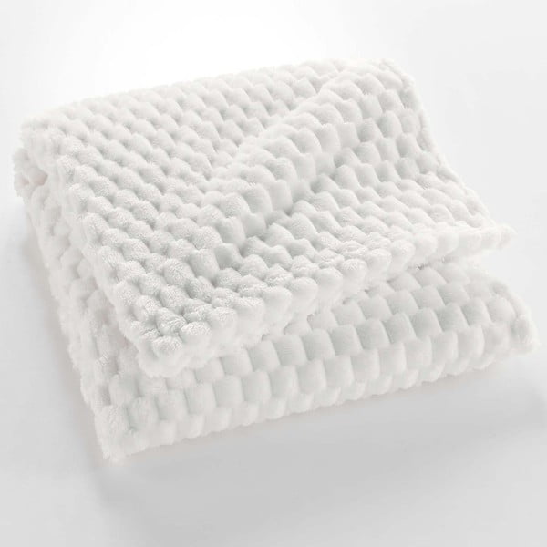 Coperta color crema in microflanella 125x150 cm Mini Frosty – douceur d'intérieur