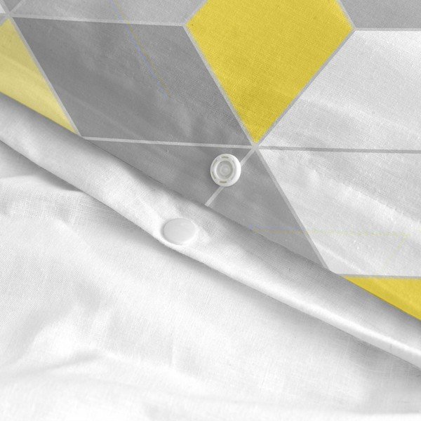 Copripiumino in cotone, 200 x 200 cm Symmetry - Blanc-image-3