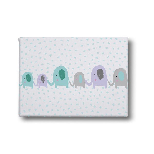 Obraz Mr. Little Fox Elephant in Row