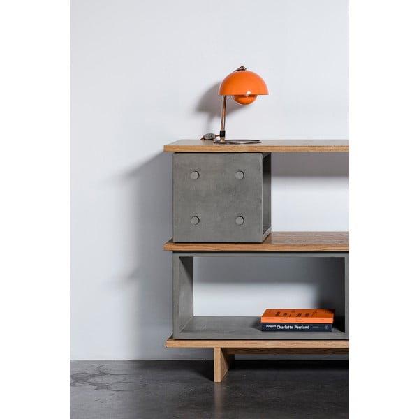 Cassettiera in calcestruzzo , 230 x 98 cm Dice - Lyon Béton-image-2