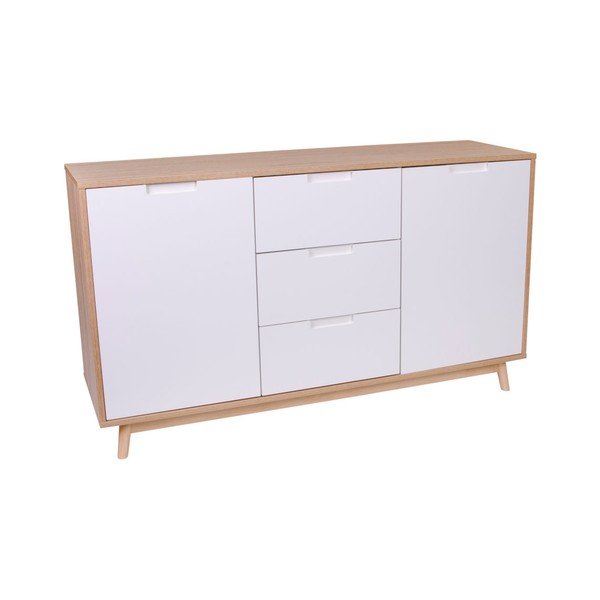 Cassettiera bianca con corpo in legno Copenhagen - House Nordic-image-2