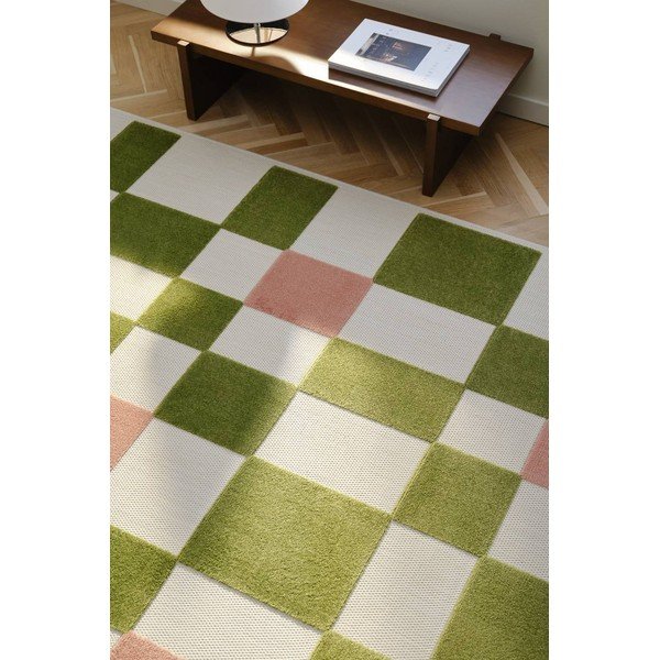 Tappeto da interno/esterno verde/rosa 160x230 cm Valma – Jotex-image-1