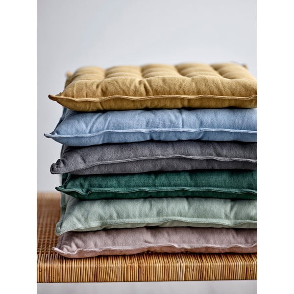 Cuscino di seduta in cotone verde chiaro, 40 x 40 cm Match - Södahl-image-1