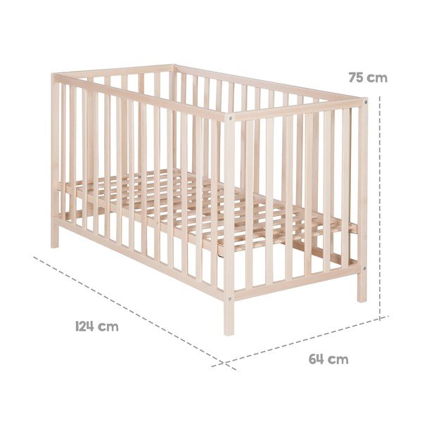 Culla in colore naturale 60x120 cm Cosi - Roba-image-4