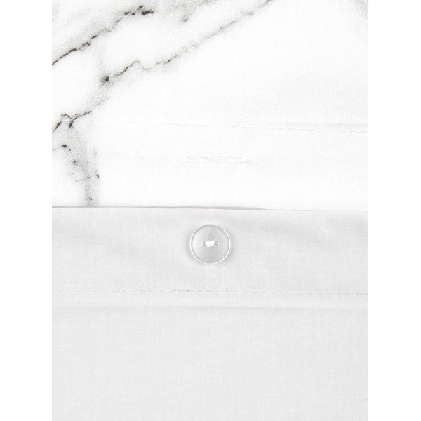 Biancheria da letto matrimoniale bianca in percalle di cotone , 200 x 200 cm - Westwing Collection-image-3