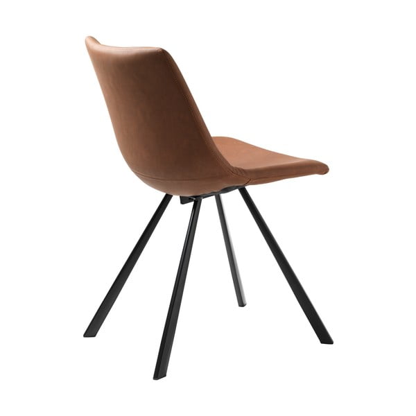 Sedia da pranzo marrone cognac Yukon - Unique Furniture-image-4