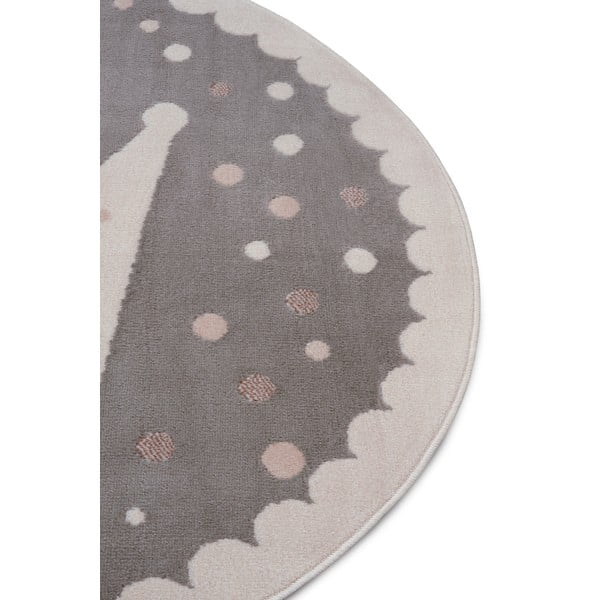 Tappeto grigio per bambini ø 100 cm Crown - Hanse Home-image-2