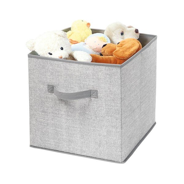Šedý úložný box iDesign Alto Cube