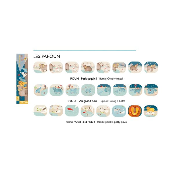 Proiezione di animali della giungla Fiabe sul muro - Moulin Roty-image-1