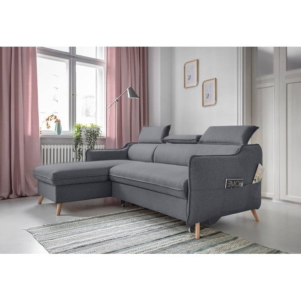 Divano letto angolare grigio scuro (angolo sinistro) Sweet Harmony - Miuform-image-4