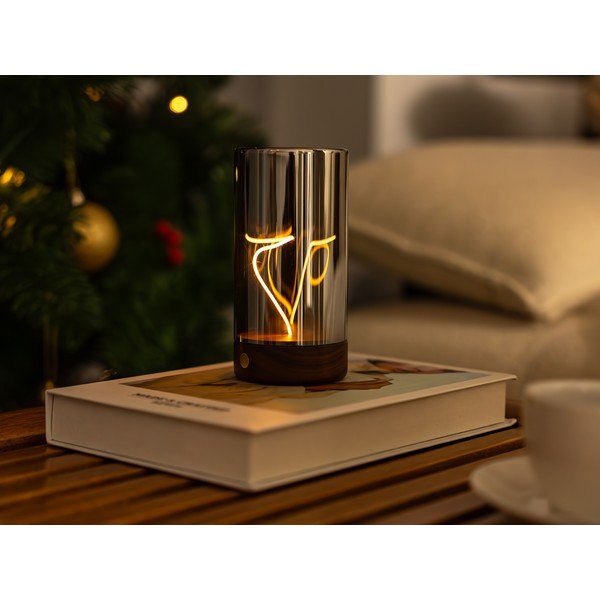 Decorazione luminosa con ricarica USB portatile ø 7 cm Solis – Gingko-image-1