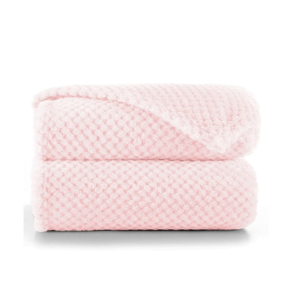 Coperta in microfibra rosa cipria, 220 x 240 cm Henry - DecoKing-image-2