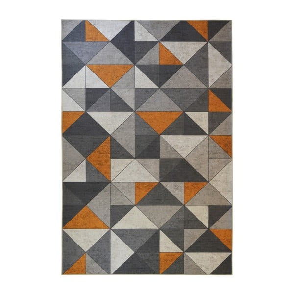 Tappeto grigio-arancio , 160 x 230 cm Shapes - Floorita